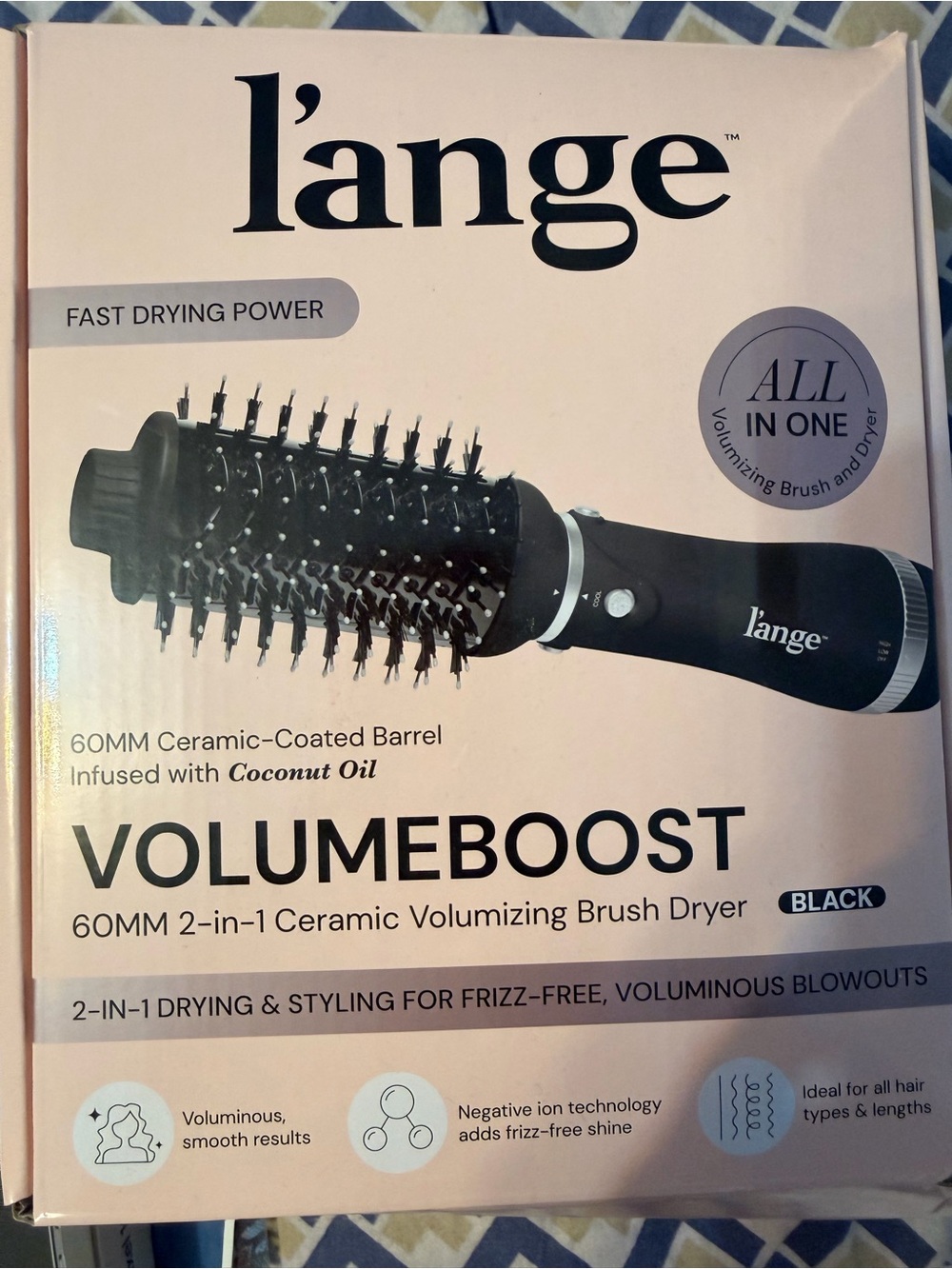 Lange VolumeBoost 2-in-1 Ceramic Volumizing Brush Dryer - Black - Picture 8 of 8